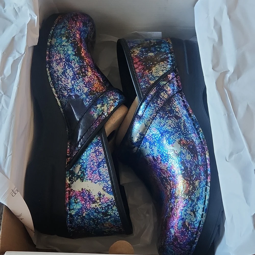 NWT!  Dansko Metallic clogs mules - Picture 6 of 10